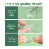 Transparent Door Handle Bumper - 10 Pcs  30mm PVC Self-Adhesive Wall Protector, Shock Absorbing Silent Cushion for Home, Bedroom & Fridge Doors