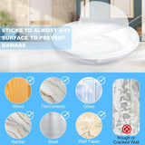 Transparent Door Handle Bumper - 12 Pcs  30mm PVC Self-Adhesive Wall Protector, Shock Absorbing Silent Cushion for Home, Bedroom & Fridge Doors In Australia - Darrahopens