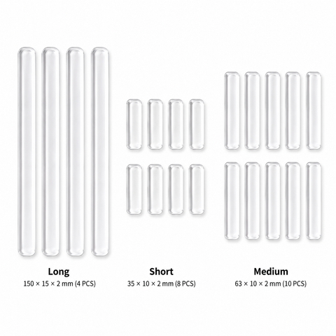 Transparent Anti-Collision Strip Set - Self-Adhesive Silicone Bumper for Doors, Cabinets & Fridge, Invisible Shock Absorbing Wall Protector with 3 Sizes In Australia - Darrahopens