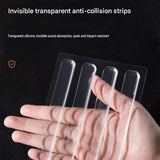 Transparent Anti-Collision Strip Set - Self-Adhesive Silicone Bumper for Doors, Cabinets & Fridge, Invisible Shock Absorbing Wall Protector with 3 Sizes In Australia - Darrahopens