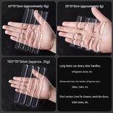Transparent Anti-Collision Strip Set - Self-Adhesive Silicone Bumper for Doors, Cabinets & Fridge, Invisible Shock Absorbing Wall Protector with 3 Sizes In Australia - Darrahopens