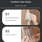Transparent Anti-Collision Strip Set - Self-Adhesive Silicone Bumper for Doors, Cabinets & Fridge, Invisible Shock Absorbing Wall Protector with 3 Sizes