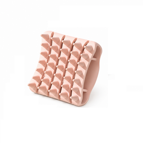 Pink Silicone Scalp Massage Brush - Soft TPR Shampoo Brush for Deep Cleansing, Scalp Exfoliation & Hair Care, Wet & Dry Use with Ergonomic Grip In Australia - Darrahopens