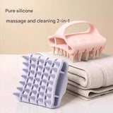 Pink Silicone Scalp Massage Brush - Soft TPR Shampoo Brush for Deep Cleansing, Scalp Exfoliation & Hair Care, Wet & Dry Use with Ergonomic Grip In Australia - Darrahopens