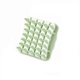 Green Silicone Scalp Massage Brush - Soft TPR Shampoo Brush for Deep Cleansing, Scalp Exfoliation & Hair Care, Wet & Dry Use with Ergonomic Grip