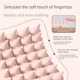Green Silicone Scalp Massage Brush - Soft TPR Shampoo Brush for Deep Cleansing, Scalp Exfoliation & Hair Care, Wet & Dry Use with Ergonomic Grip In Australia - Darrahopens