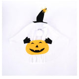 L Size Halloween Pumpkin Ghost Dog Costume - Polyester Pet Fancy Dress with Witch Hat and Spider Detail, Lightweight for Small Dogs and Cats