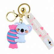 Candy  Koala PVC Keychain - Cute 3D Cartoon Koala Figure , Soft Rubber Bag Charm and Car Key Ring Accessory, Lightweight Collectible Gift for Kids and Teens In Australia - Darrahopens