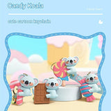 Candy  Koala PVC Keychain - Cute 3D Cartoon Koala Figure , Soft Rubber Bag Charm and Car Key Ring Accessory, Lightweight Collectible Gift for Kids and Teens In Australia - Darrahopens