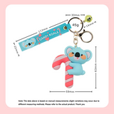 Chocolate  Koala PVC Keychain - Cute 3D Cartoon Koala Figure , Soft Rubber Bag Charm and Car Key Ring Accessory, Lightweight Collectible Gift for Kids and Teens In Australia - Darrahopens