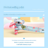 Candy Cane Koala PVC Keychain - Cute 3D Cartoon Koala Figure , Soft Rubber Bag Charm and Car Key Ring Accessory, Lightweight Collectible Gift for Kids and Teens In Australia - Darrahopens