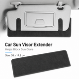 Dark gray Car Sun Visor Extension Panel 38cm x 11.8cm - Glare Reduction, Easy Clip-On Installation, Universal Fit for Cars and SUVs In Australia - Darrahopens