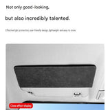 Dark gray Car Sun Visor Extension Panel 38cm x 11.8cm - Glare Reduction, Easy Clip-On Installation, Universal Fit for Cars and SUVs In Australia - Darrahopens