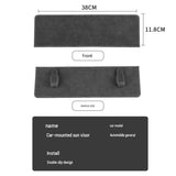 Dark gray Car Sun Visor Extension Panel 38cm x 11.8cm - Glare Reduction, Easy Clip-On Installation, Universal Fit for Cars and SUVs
