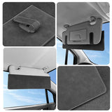 Dark gray Car Sun Visor Extension Panel 38cm x 11.8cm - Glare Reduction, Easy Clip-On Installation, Universal Fit for Cars and SUVs
