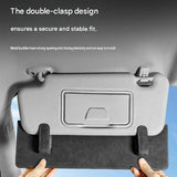 Whitish-gray Car Sun Visor Extension Panel 38cm x 11.8cm - Glare Reduction, Easy Clip-On Installation, Universal Fit for Cars and SUVs