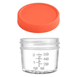 Orange lid 4oz Glass  Storage Jars with Leakproof Lids and Measurement Marks - BPA Free, Microwave and Dishwasher Safe, Ideal for Homemade Purees, Sauce, and Portion Control In Australia - Darrahopens