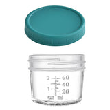 Dark Green lid 4oz Glass  Storage Jars with Leakproof Lids and Measurement Marks - BPA Free, Microwave and Dishwasher Safe, Ideal for Homemade Purees, Sauce, and Portion Control In Australia - Darrahopens
