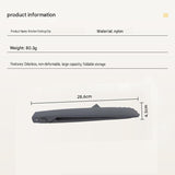 Grey Foldable Nylon Kitchen Tongs - Self-Standing Design with Serrated Grip and Locking Clip - Heat Resistant Food Serving Tool for BBQ, Pasta, Salad and Baking