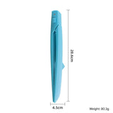Blue Foldable Nylon Kitchen Tongs - Self-Standing Design with Serrated Grip and Locking Clip - Heat Resistant Food Serving Tool for BBQ, Pasta, Salad and Baking In Australia - Darrahopens