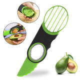 3 in 1 Avocado Slicer and Pitter - ABS Fruit Cutter for Cutting, Pitting and Slicing Avocado and Kiwifruit, Multi Purpose Kitchen Prep Tool