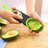 3 in 1 Avocado Slicer and Pitter - ABS Fruit Cutter for Cutting, Pitting and Slicing Avocado and Kiwifruit, Multi Purpose Kitchen Prep Tool