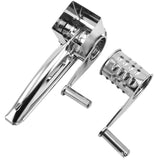3-4 hole grater planer Stainless Steel Hand Crank Cheese Grater - Rotary Drum Shredder for Cheese, Chocolate and Butter - Ergonomic Handle Kitchen Gadget for Home Cooking and Baking In Australia - Darrahopens