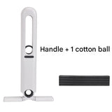Mini Handheld Foldable Mop WIth ABS Handle and 1 Sponge Head- Hand-Free Squeeze Design -   Compact Desktop Cleaner for Kitchen and Bathroom