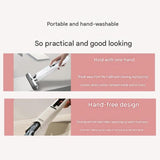 Mini Handheld Foldable Mop WIth ABS Handle and 3 Sponge Head- Hand-Free Squeeze Design -   Compact Desktop Cleaner for Kitchen and Bathroom