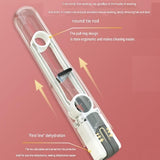 Mini Handheld Foldable Mop WIth ABS Handle and 3 Sponge Head- Hand-Free Squeeze Design -   Compact Desktop Cleaner for Kitchen and Bathroom