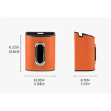 Black Multifunctional Car Seat Back Tissue Box - ABS and Faux Leather - Phone Holder, Cup Holder, Storage Bin,  Universal Fit for Most Vehicles