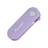 Purple Portable Folding Fruit Peeler - Stainless Steel Blade, ABS and PP Handle - Compact 9cm Design, Travel Friendly Kitchen Tool for Camping and Home Use