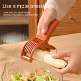 Home Fruit & Vegetable Peeling and Slicing Prep Set-White Folding Peeler and Green Fruit Slicer - Portable Stainless Steel Kitchen Tools for Camping, Home Use, and Travel