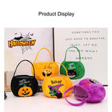 Pumpkin design wearing a hat - Plush Halloween Trick or Treat Candy Bag - Polyester  Tote with Embroidered Face, Lightweight Portable Goody Pouch for  Party Favors and Trick or Treating
