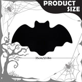 5-pieces 35*20cm Halloween bat-shaped mat - Felt Non-Slip Heat Resistant Table Mat for Party Dining and Gothic Home Deco