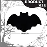 5-pieces 15*9cm Halloween bat-shaped mat - Felt Non-Slip Heat Resistant Table Mat for Party Dining and Gothic Home Deco