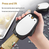 1 pcs Penguin-shaped design Bottle Opener - Stainless Steel and Plastic Magnetic Beer Opener with Cap Catcher, Compact Portable Beverage Access Tool for Home Bar, Parties, Camping and Gifts In Australia - Darrahopens