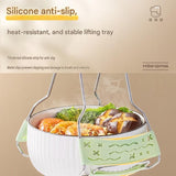 Adjustable Anti-Scald Dish Lifter - Silicone Grip Stainless Steel Plate Gripper for Steamer Oven - Safe Hot Bowl Removal Kitchen Tool
