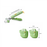 Cute Crocodile shape Kitchen Heat Resistant Set - Silicone Oven Mitts and Non-Slip Bowl Clip - Stainless Steel Anti-Scald Dish Lifter for Steamer and Baking, Space Saving Storage In Australia - Darrahopens