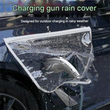 White Magnetic EV Charging Port Rain Cover - Waterproof PVC Shield with Soft Magnetic Strip for Outdoor Charging Protection, Universal Fit for Electric Vehicles, Dust and Weather Resistant In Australia - Darrahopens
