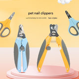 Pet Nail Clippers for Cats and Dogs - Stainless Steel Blade with Safety Guard, Non-Slip ABS TPR Handle, Auto-Return Spring Design for Easy Home Grooming