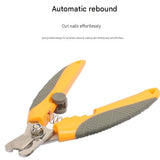 Pet Nail Clippers for Cats and Dogs - Stainless Steel Blade with Safety Guard, Non-Slip ABS TPR Handle, Auto-Return Spring Design for Easy Home Grooming