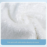 10-pcs 18*23cm Bamboo Fiber Kitchen Dishcloth - Non-Stick Oil Resistant Cleaning Cloth, Soft Absorbent Reusable Wipe for Washing Dishes and Countertops