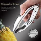 2 pcs  Stainless Steel Pineapple Eye Remover - Multi Purpose Fruit and Vegetable Corer - Sharp V Shape Blade, Strawberry Huller, Tomato Stem Remover, Durable Kitchen Gadget In Australia - Darrahopens