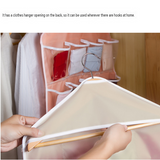 Green 16 Pocket Hanging Wardrobe Organizer - Clear PE and Polyester Storage Bag with 16 Visible Compartments, Space Saving Over Door or Closet Hanger for Socks Underwear Accessories, Foldable Home Tidy Solution In Australia - Darrahopens