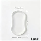 Small size 6 pack Toilet Seat Bumpers Transparent PU Gel Pads - Anti-Slip Shock Absorbing Cushions, Silent Close Protection, Easy Install Bathroom Hardware In Australia - Darrahopens