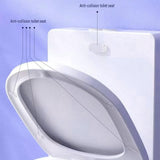 Small size 6 pack Toilet Seat Bumpers Transparent PU Gel Pads - Anti-Slip Shock Absorbing Cushions, Silent Close Protection, Easy Install Bathroom Hardware