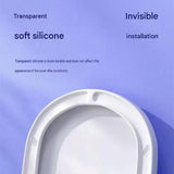 Large size 6 pack Toilet Seat Bumpers Transparent PU Gel Pads - Anti-Slip Shock Absorbing Cushions, Silent Close Protection, Easy Install Bathroom Hardware
