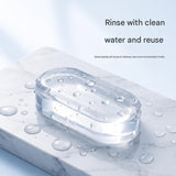 Large size 6 pack Toilet Seat Bumpers Transparent PU Gel Pads - Anti-Slip Shock Absorbing Cushions, Silent Close Protection, Easy Install Bathroom Hardware