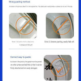 Large size 6 pack Toilet Seat Bumpers Transparent PU Gel Pads - Anti-Slip Shock Absorbing Cushions, Silent Close Protection, Easy Install Bathroom Hardware